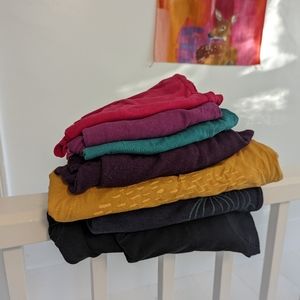 Bundle of well loved Smoking Lily size L  dresses and shirts.